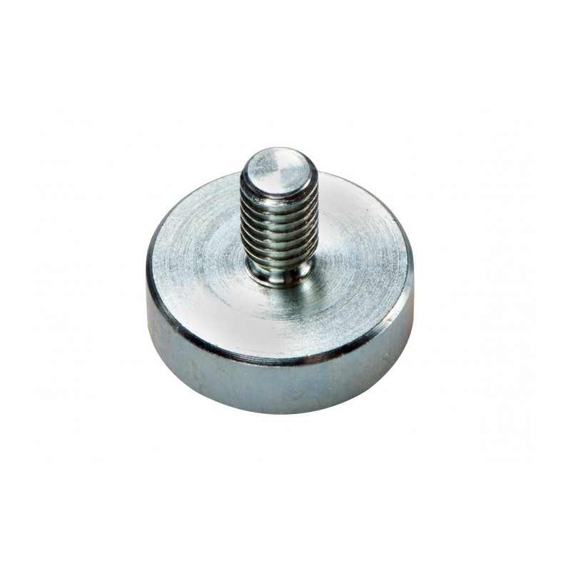 Oală magnetică diam. 8 x înăltime 4,5 mm, coadă cu filet exterior M4 x 8 mm