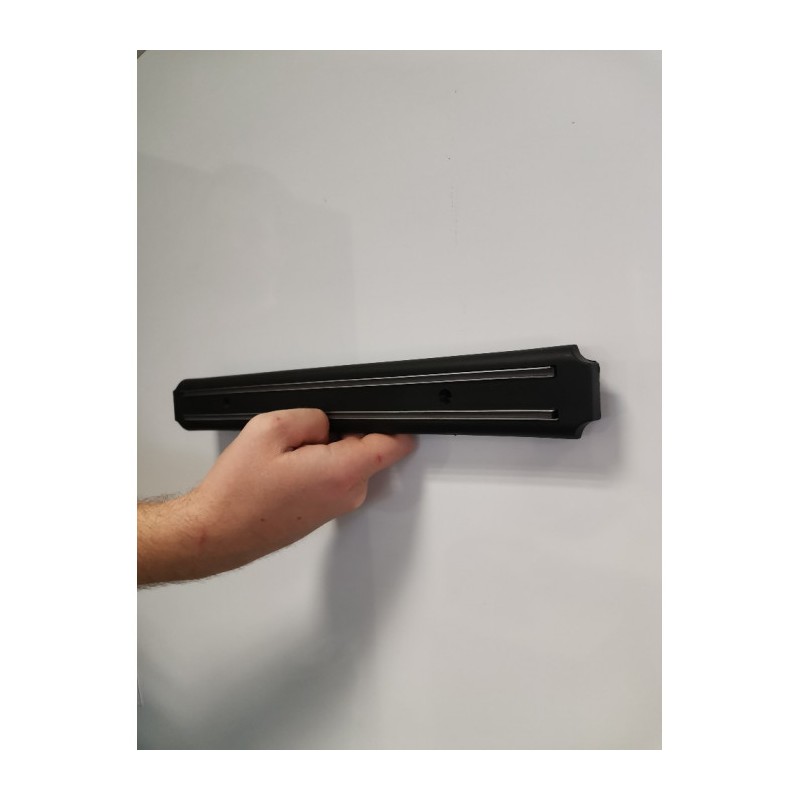 Suport magnetic pentru cuțite și ustensile de bucătărie, lungime 38 cm - negru