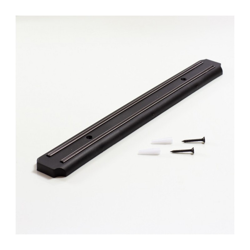 Suport magnetic pentru cuțite și ustensile de bucătărie, lungime 38 cm - negru