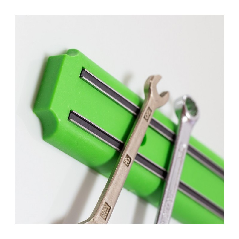 Suport magnetic pentru cuțite și ustensile de bucătărie, lungime 38 cm - verde