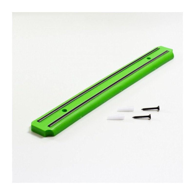 Suport magnetic pentru cuțite și ustensile de bucătărie, lungime 38 cm - verde