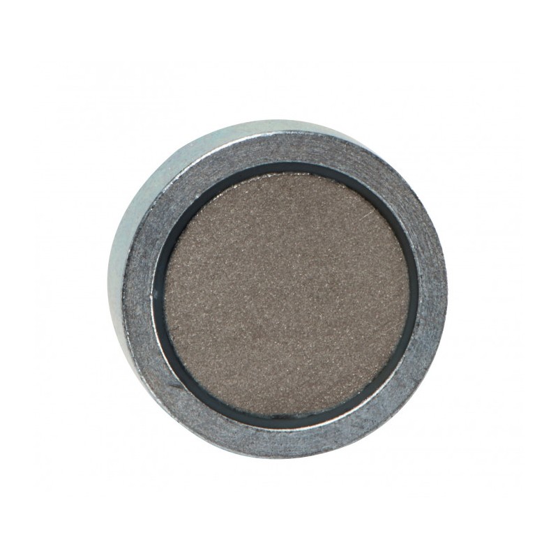 Oală magnetică diam. 50 x înăltime 10 mm, coadă cu filet exterior M8 x 12 mm