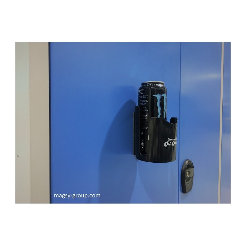 Suport magnetic negru pentru pahar