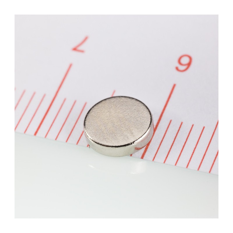 Magnet neodim cilindru cu diam.6x1,5 N 80 °C, VMM4