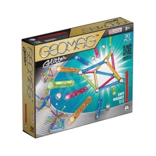 Set magnetic de construcții GEOMAG Glitter 30 piese