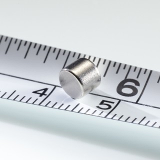 Magnet neodim cilindru cu diam.5x4 N 80 °C, VMM4-N35