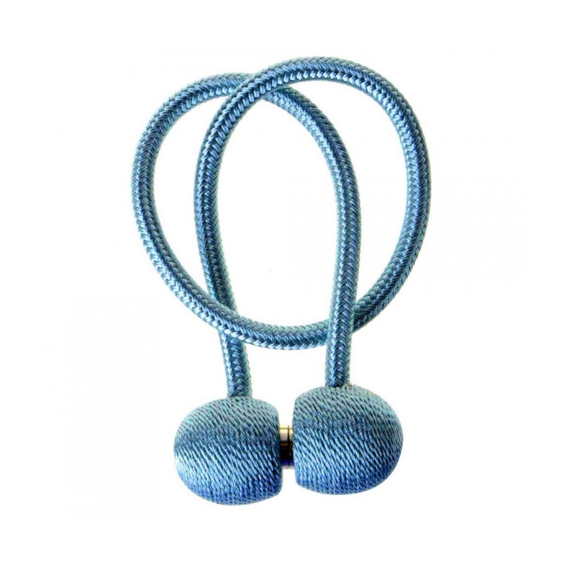 Agrafă magnetică pentru draperii, set de 2 bucăți - albastru deschis