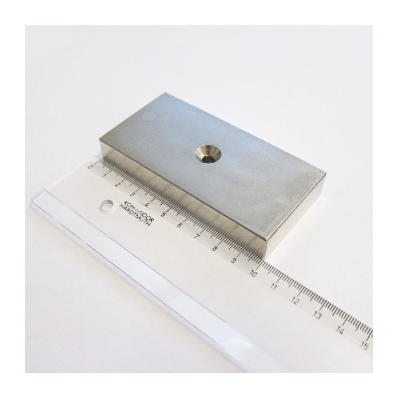 Magnet neodim bloc 100x50x15 N 80 °C, VMM5-N38