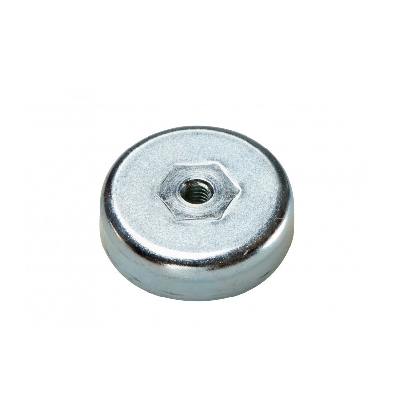 Oală magnetică diam. 50 x înăltime 10 mm, filet interiror M8-6H-F