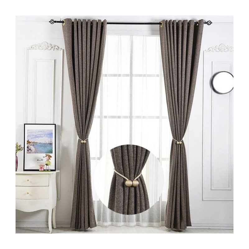Agrafă magnetică pentru draperii, set de 2 bucăți - argintiu