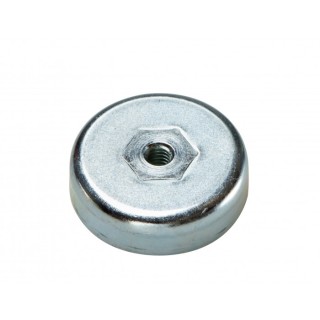 Oală magnetică diam. 80 x înăltime 18 mm, filet interior M8-6H