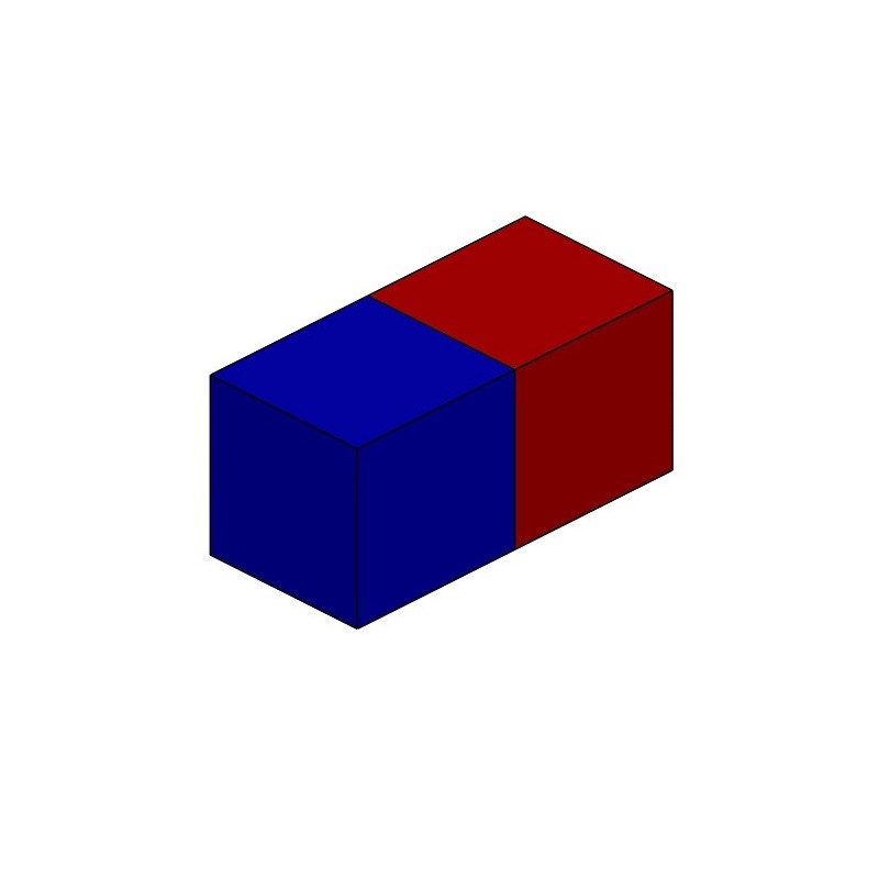 Magnet neodim bloc 1,4x1,4x3 VMM5UH-180 °C
