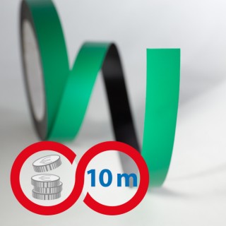 Bandă magnetică 20x0,6 mm verde - lungime 10 m