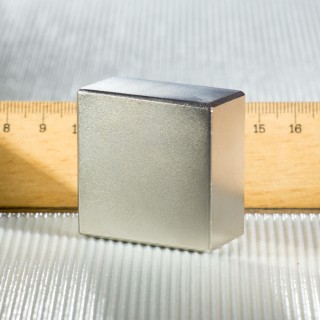 Magnet neodim bloc 40x40x20 N 80 °C, VMM5-N38