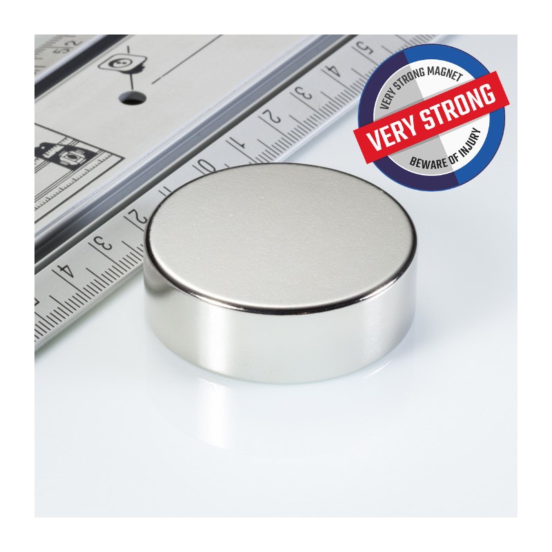 Magnet neodim cilindru cu diam.45x15 N 80 °C, VMM7-N42
