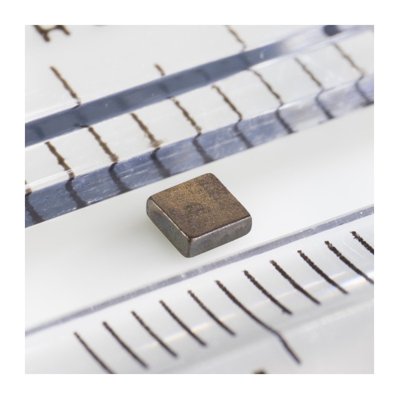 Magnet neodim bloc 2,54x2,54x0,8 P 150 °C, VMM6SH