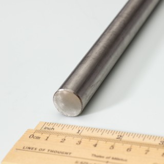 Bară plină rotundă inox diam. 20 mm, lungime 1 m- trasă la rece - 1.4301