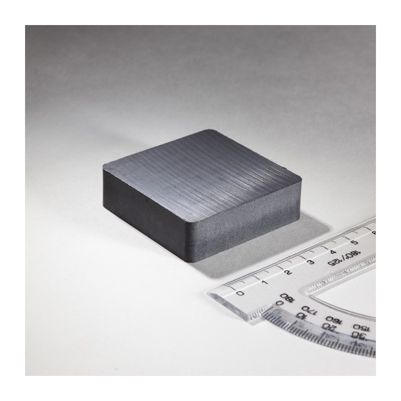 Magnet ferită bloc 50x50x15