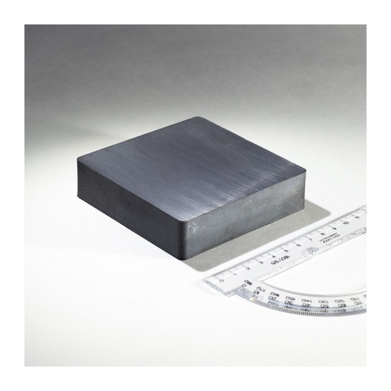 Magnet ferită bloc 100x100x25