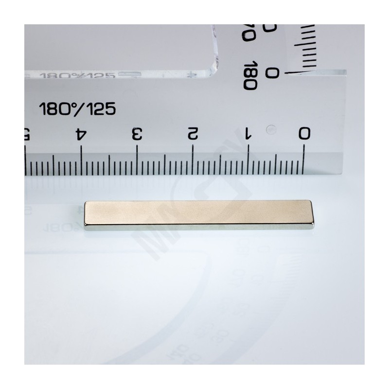 Magnet neodim bloc 40x7x1,5 N 180 °C, VMM7UH-N42H