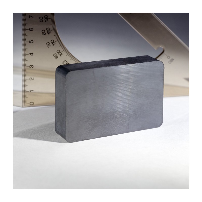 Magnet ferită bloc 75x50x15