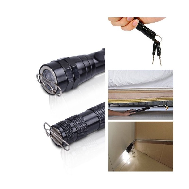 Recuperator magnetic telescopic cu 3 leduri