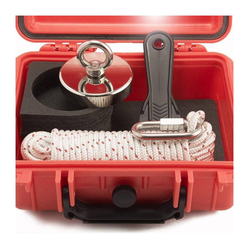 Magnet fishing / Kit magnet pentru recuperatori de comori diam. 85 x 15, în cutie