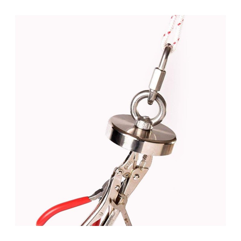Magnet fishing / Kit magnet pentru recuperatori de comori diam. 85 x 15, în cutie