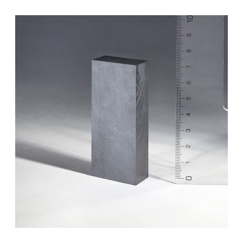 Magnet ferită bloc 75x30x15