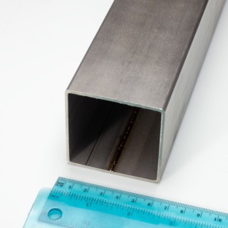 Țeavă inox 60x60x2 mm, lungime 1 m - 1.4301