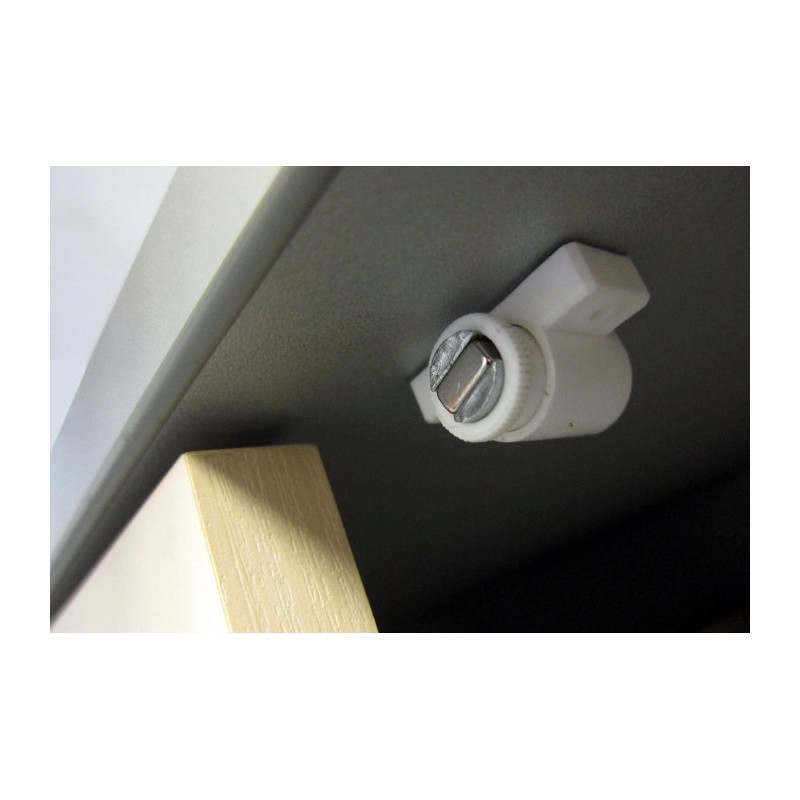 Magnet mobilier reglabil cu magnet de neodim, alb