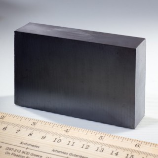 Magnet ferită bloc 100x60x25