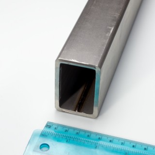 Țeavă inox 60x40x4 mm, lungime 1 m - 1.4301