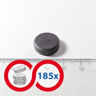 Magnet ferită cilindru diam.16x5 - set 185 buc
