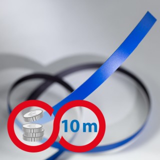 Bandă magnetică 10x0,6 mm albastră - lungime 10 m