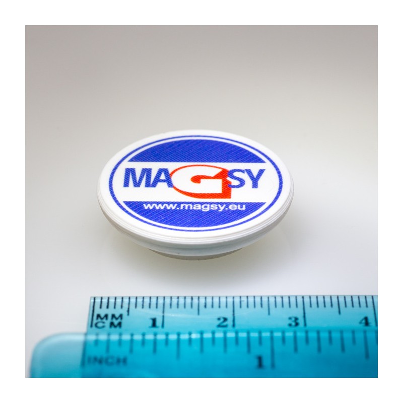 Magnet puternic în carcasă de plastic cu personalizare MAGSY