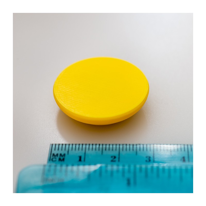 Magnet puternic în carcasă de plastic nepersonalizat - galben
