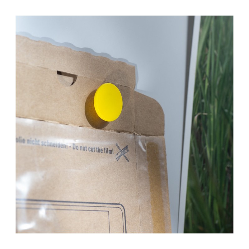 Magnet puternic în carcasă de plastic nepersonalizat - galben
