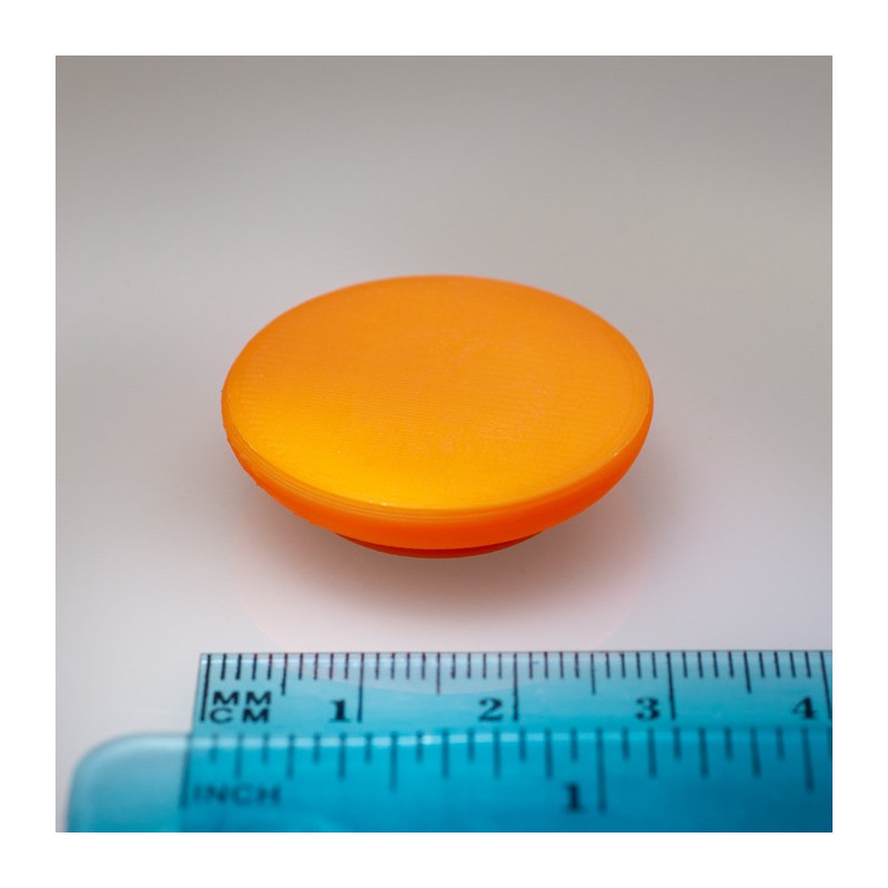 Magnet puternic în carcasă de plastic nepersonalizat - portocaliu