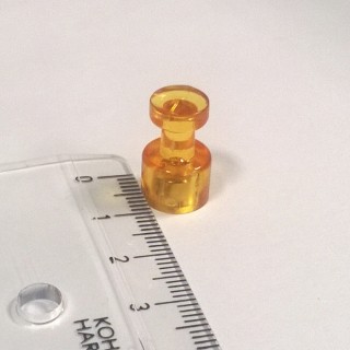 Magnet puternic conic colorat diam.10x17,5 - galben