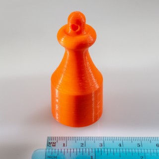 Magnet puternic în carcasă de plastic - portocaliu