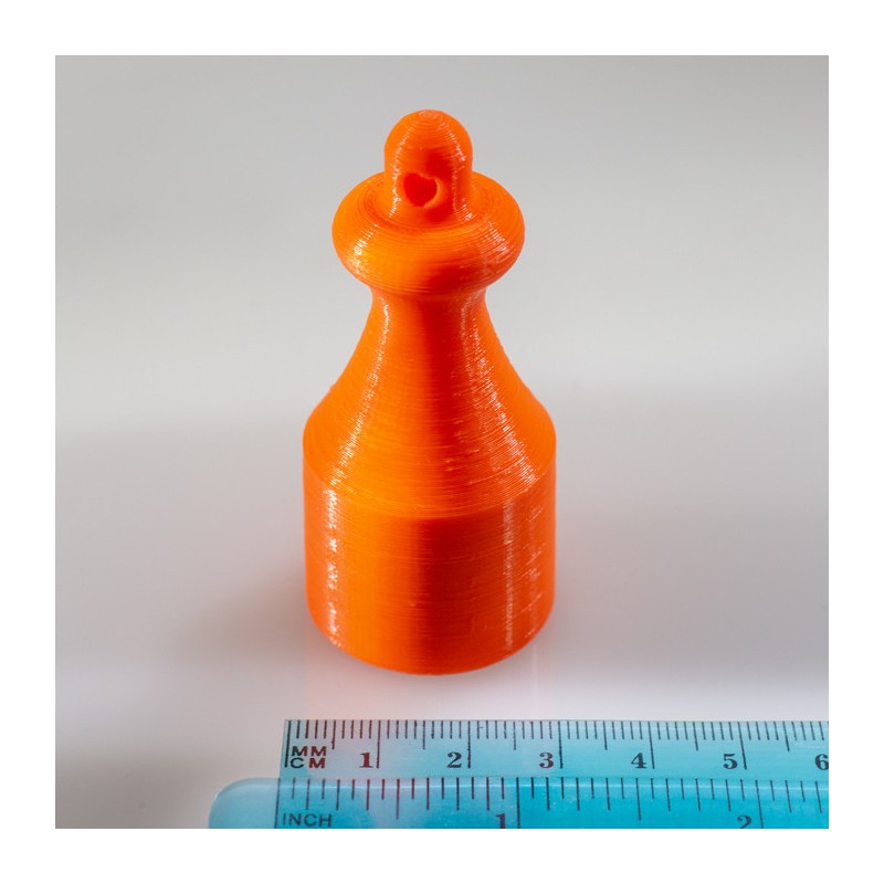 Magnet puternic în carcasă de plastic - portocaliu