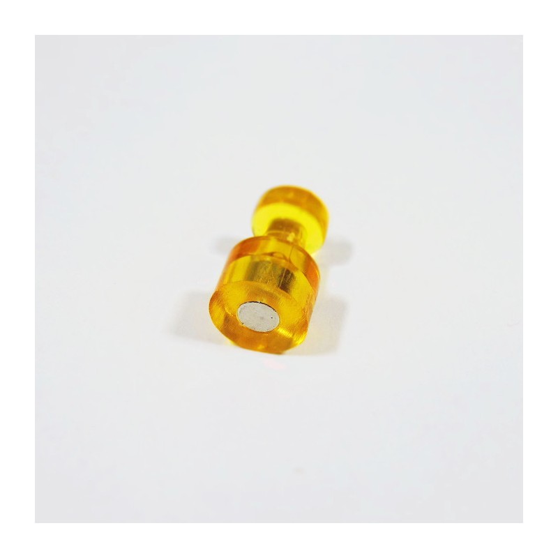 Magnet puternic conic colorat diam.10x17,5 - galben