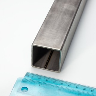 Țeavă inox 40x40x2 mm, lungime 1 m - 1.4301