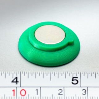 Magnet puternic în carcasă de plastic nepersonalizat - verde