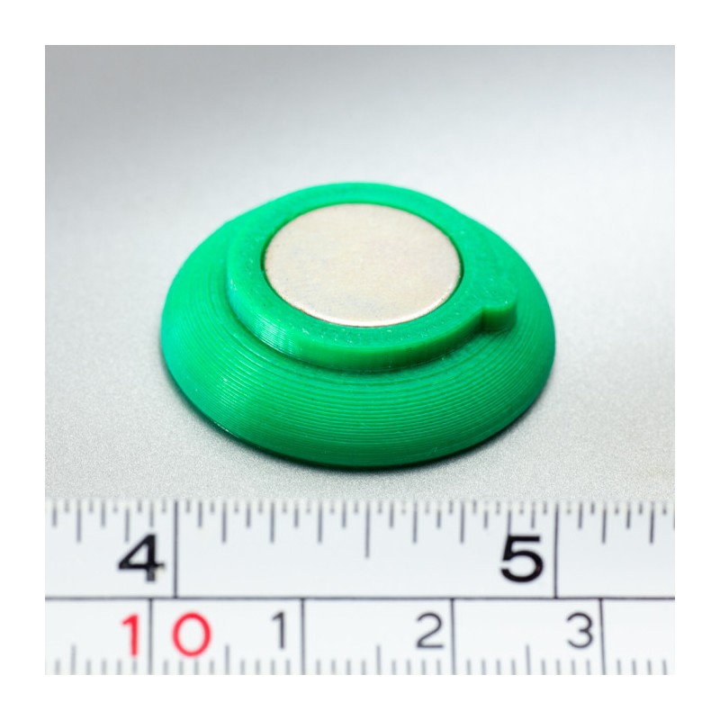 Magnet puternic în carcasă de plastic nepersonalizat - verde