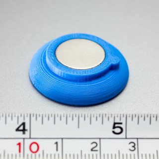 Magnet puternic în carcasă de plastic nepersonalizat - albastru
