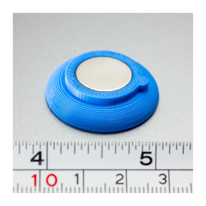 Magnet puternic în carcasă de plastic nepersonalizat - albastru
