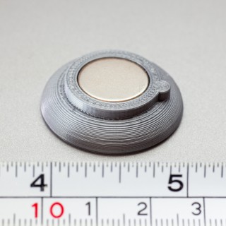 Magnet puternic în carcasă de plastic nepersonalizat - argint