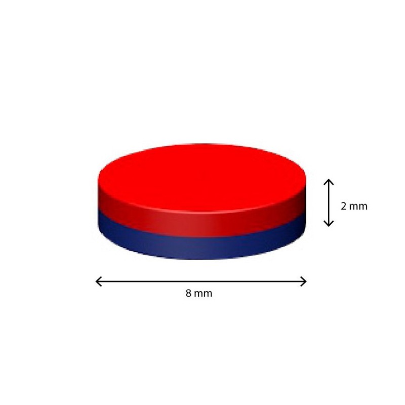 Magnet samariu cilindru diam.8x2